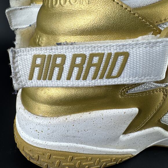 Nike Gold White Air Raid Men’s Sneaker's Shoes Size 14 642330-700 - Picture 8 of 14